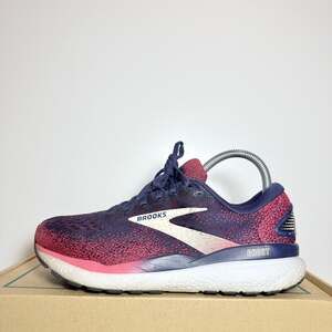 Brooks Ghost 16 Womens Size 7 Pink Purple Running Shoes Cushioned Athletic
